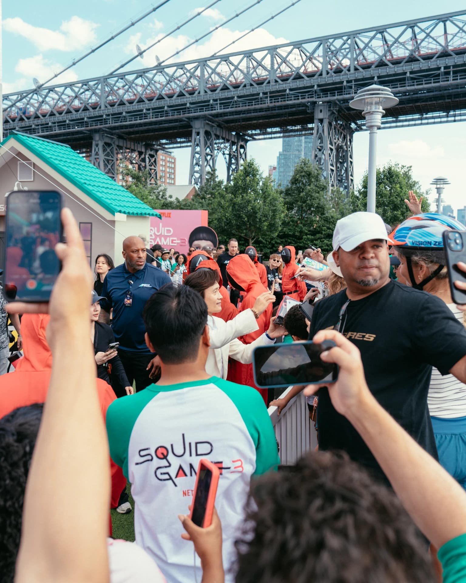 Lee Byung Hun Squid Game3 in Domino Park Fun Event