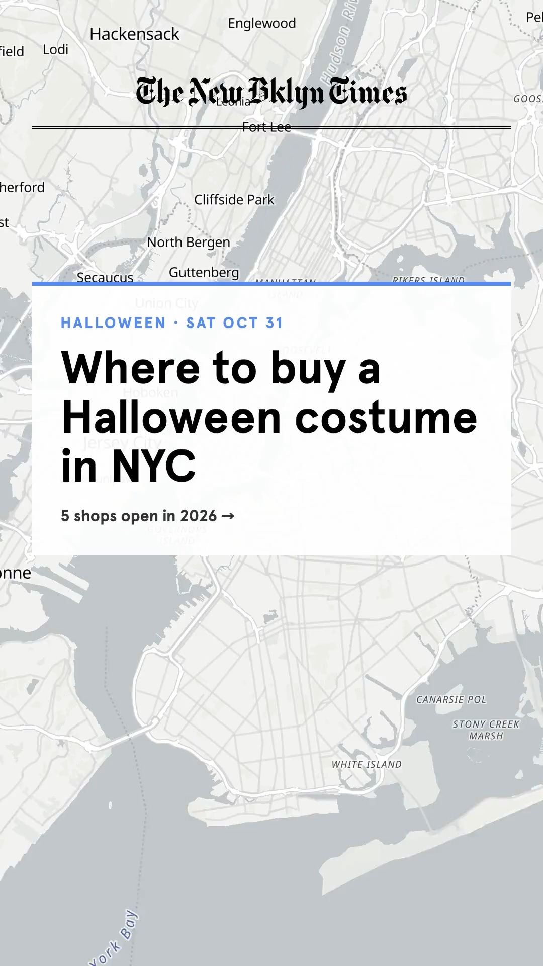 Where to buy a Halloween costume in NYC, 2026 edition 🎃