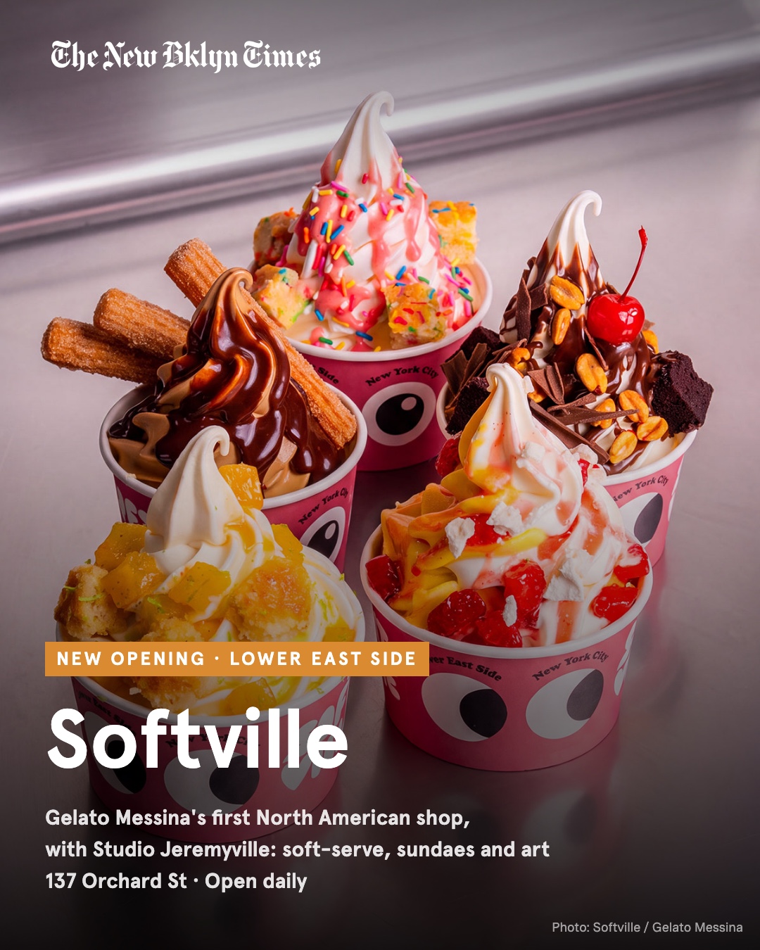 New on the Lower East Side: Softville, Gelato Messina's first shop in North America, made with artist Jeremyville's Stud