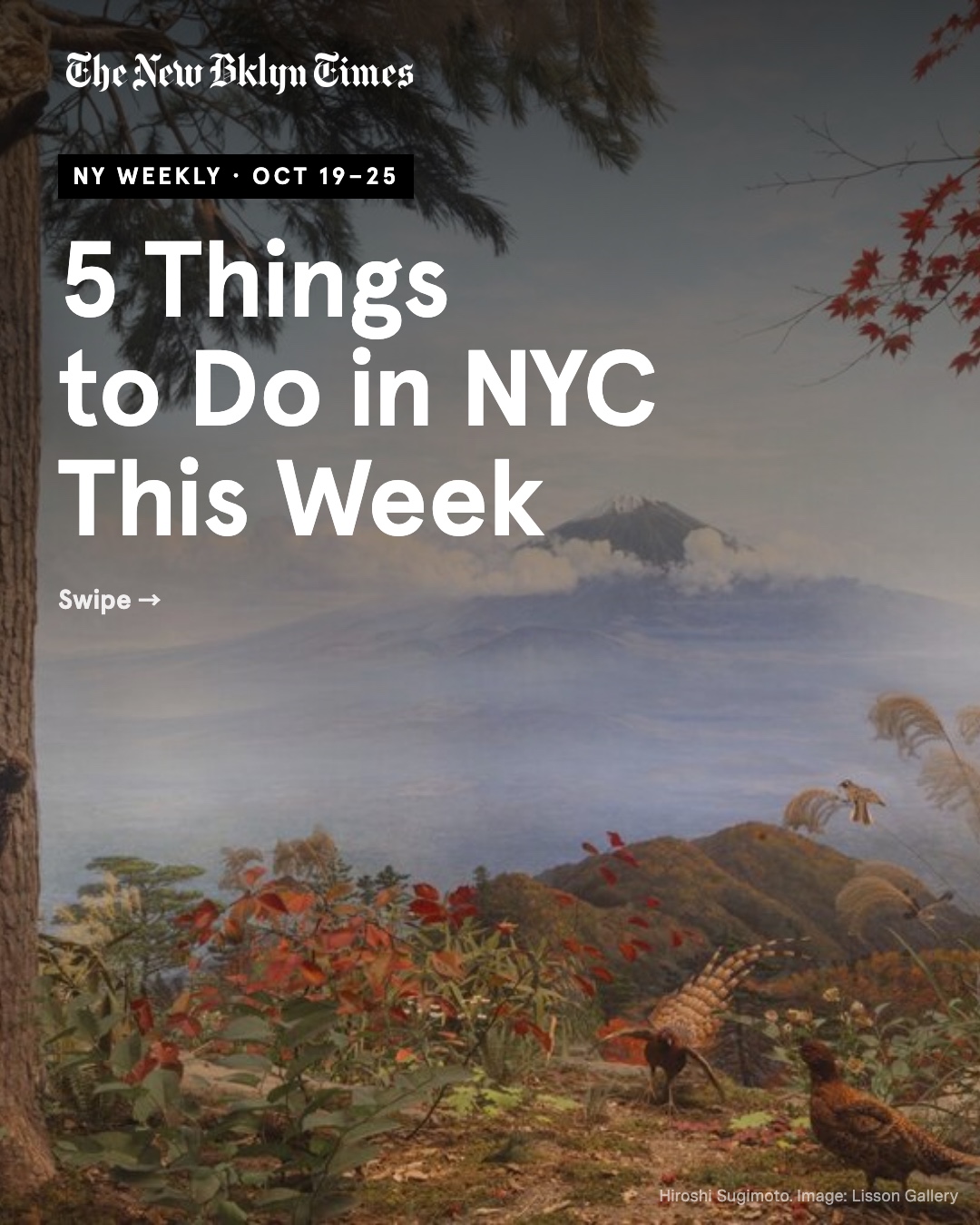 5 things to do in NYC this week | Oct 19–25