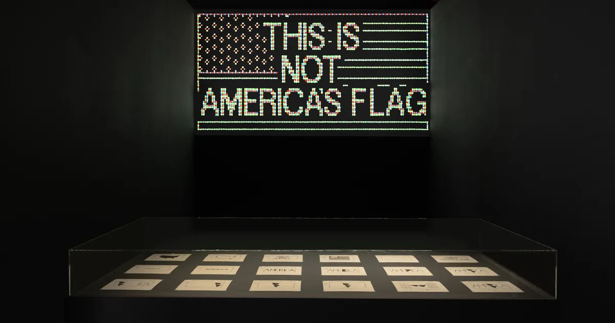 Alfredo Jaar: A Logo for America, 1987