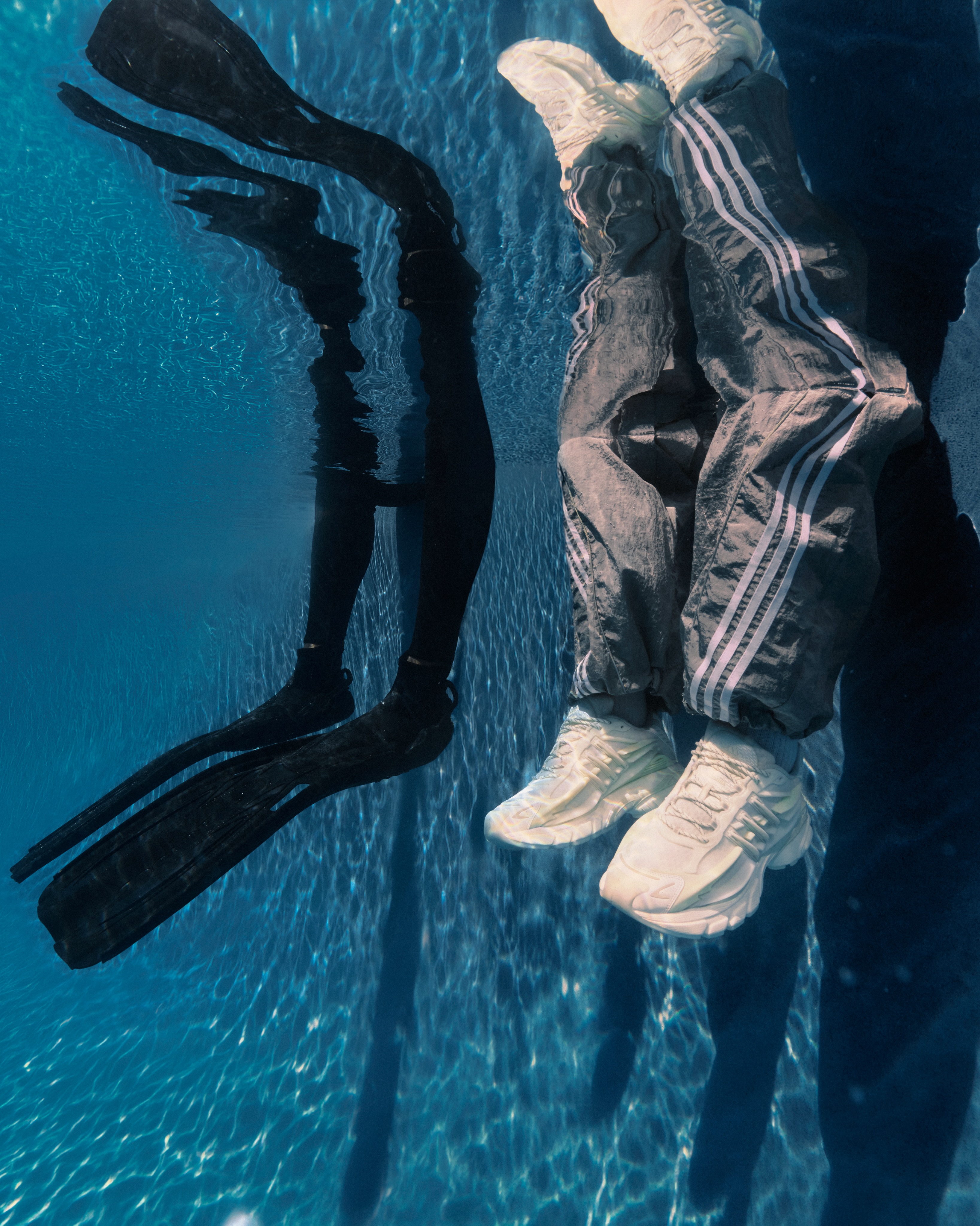 Adistar Jellyfish sneakers seen underwater