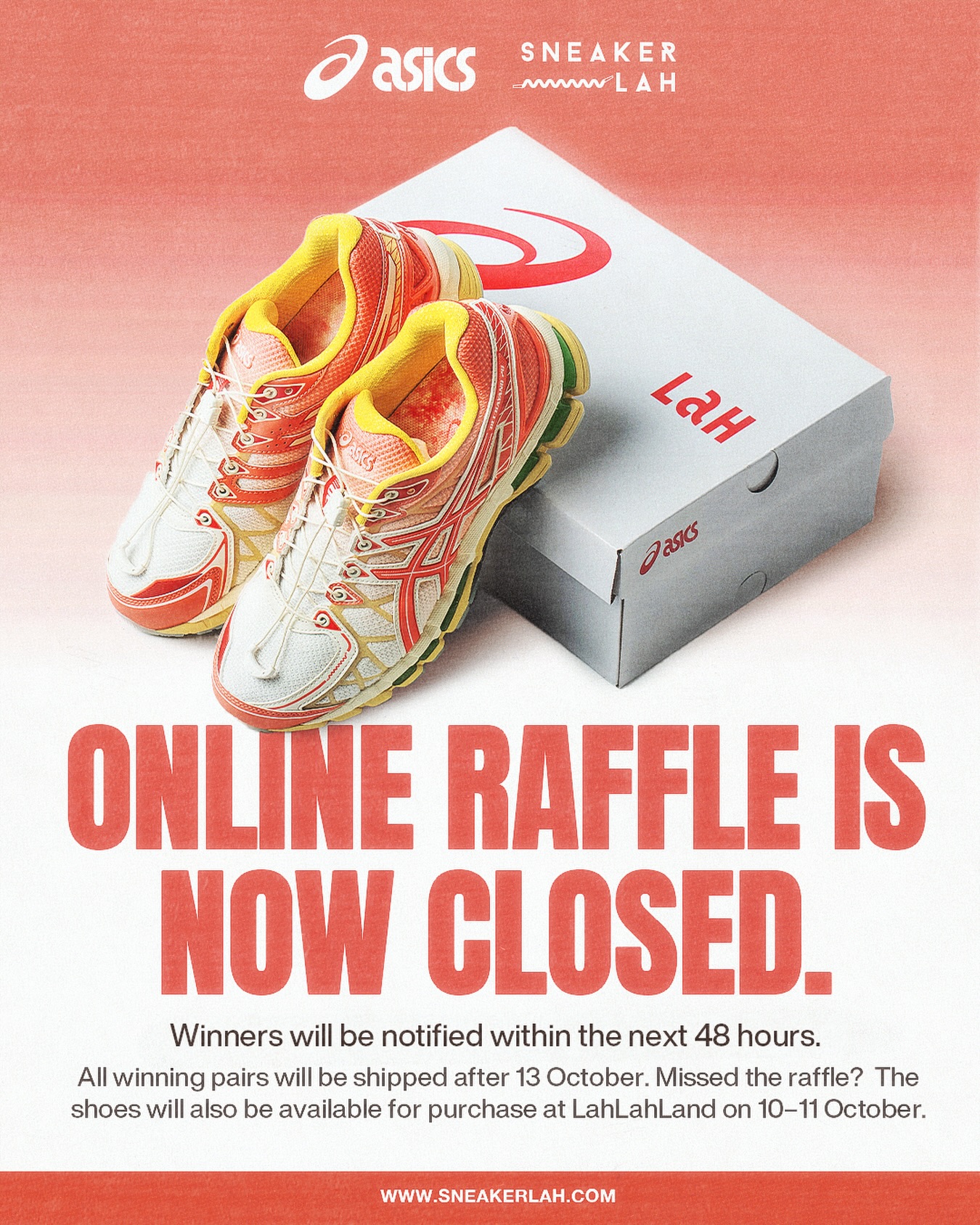 The Ais Kacang GEL-KAYANO 20 pair resting on the ASICS x SneakerLAH shoebox