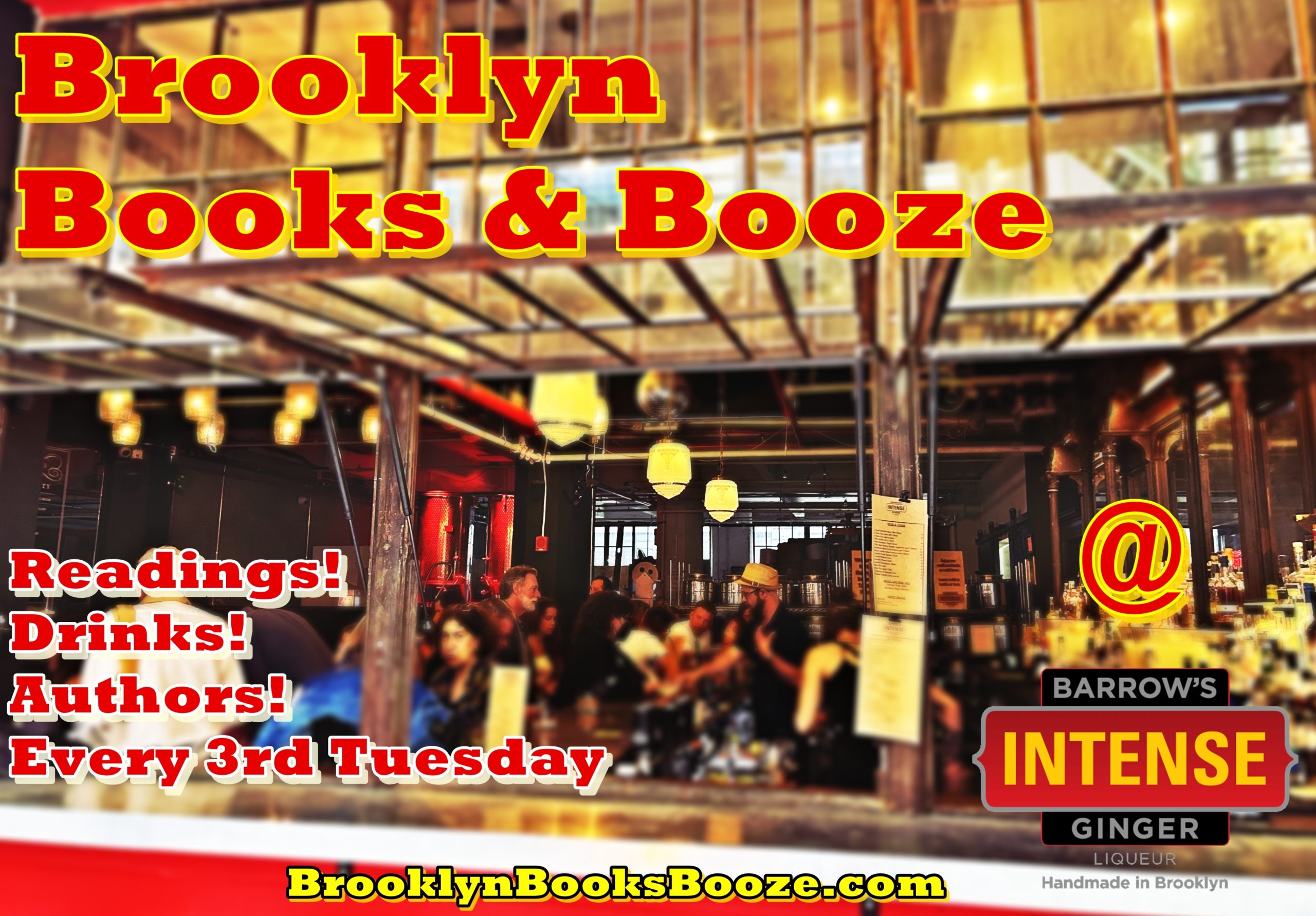 Brooklyn Books & Booze at Industry City, NYC: Free Author Readings Tonight