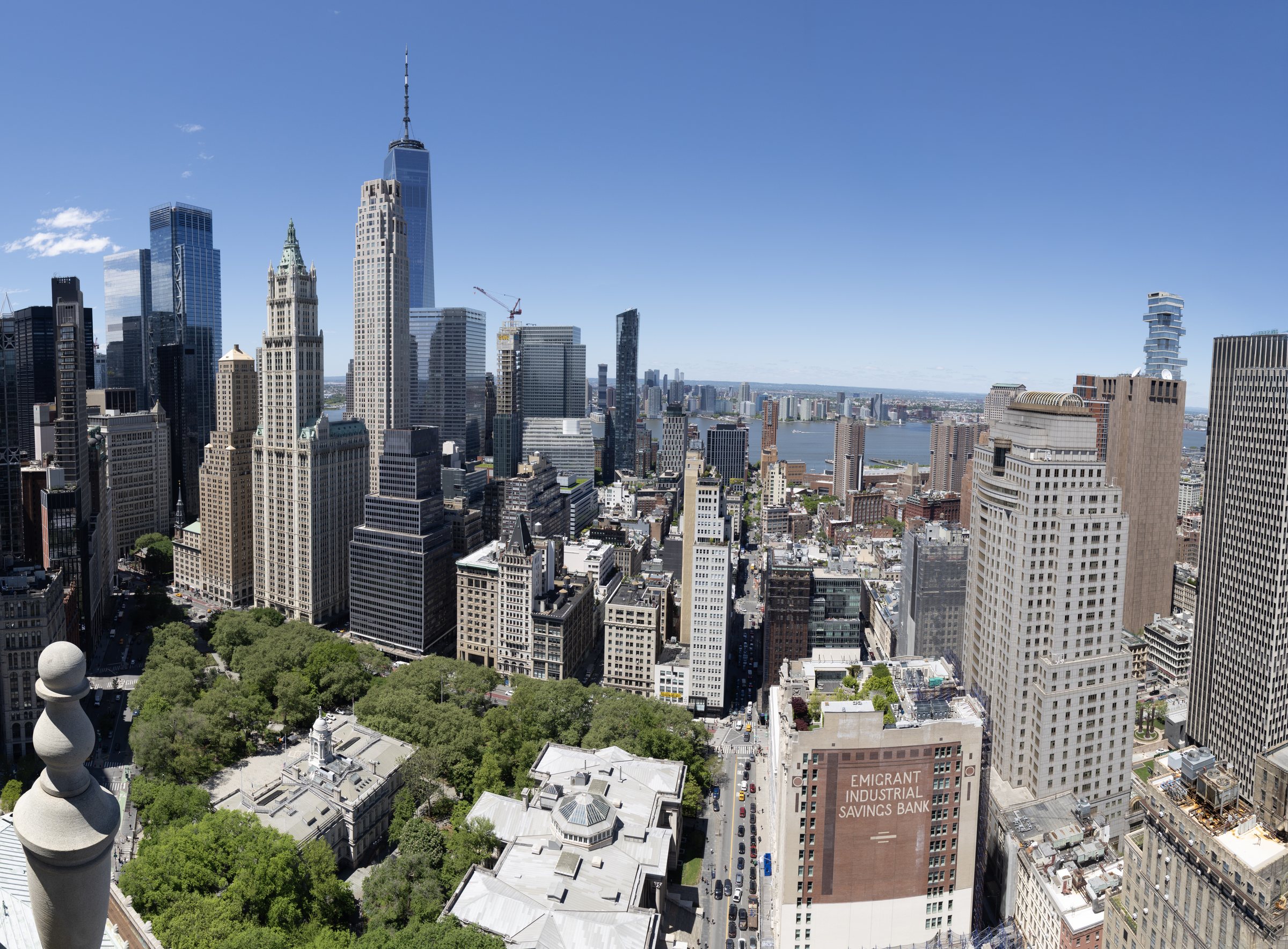 Panoramic view north from the cupola toward Midtown