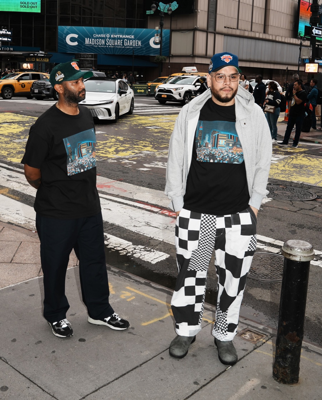 The collection shot outside Madison Square Garden